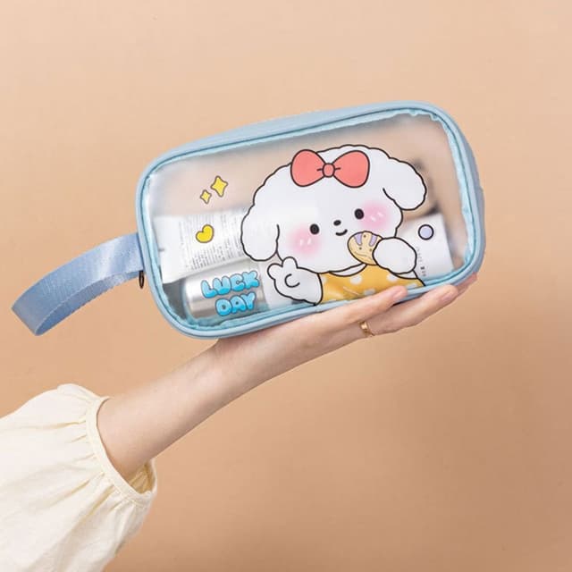 Makeup pouch blue
